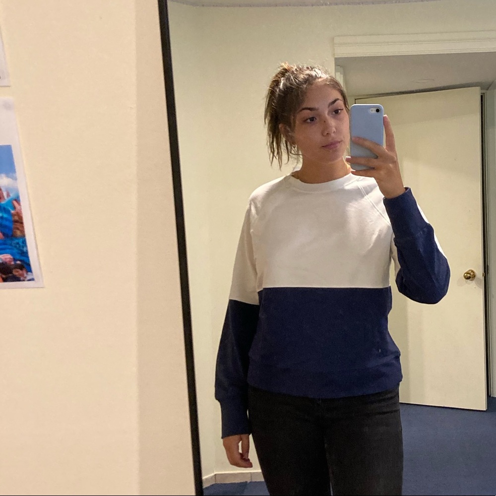 Color block sweater